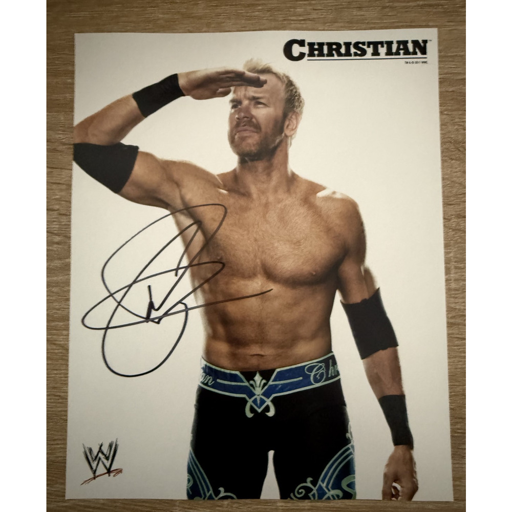 WWE Signed Autographed Christian 8x10 Photo Cage TNA AEW